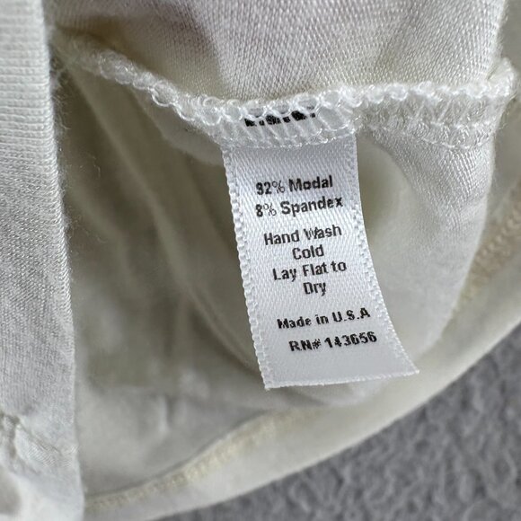 Joah Brown Stretch Modal Long Sleeve Crop Top | S/M | Made in USA - Picture 7 of 8